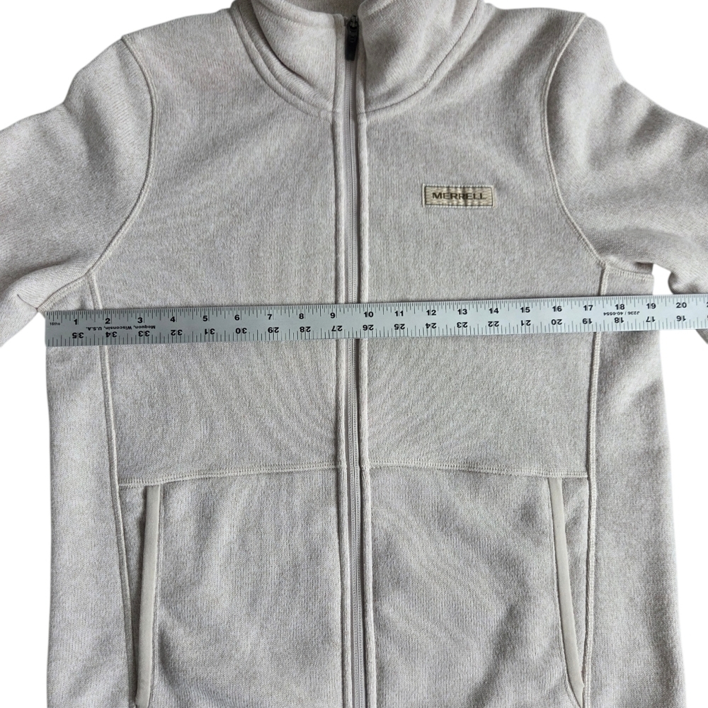 Merrell Full-Zip Cream Sweater Fleece Jacket Small - Picture 5 of 11